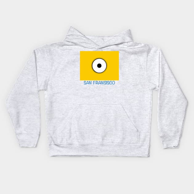 MINI YELLOW SAN FRANSISCO Kids Hoodie by LuckYA